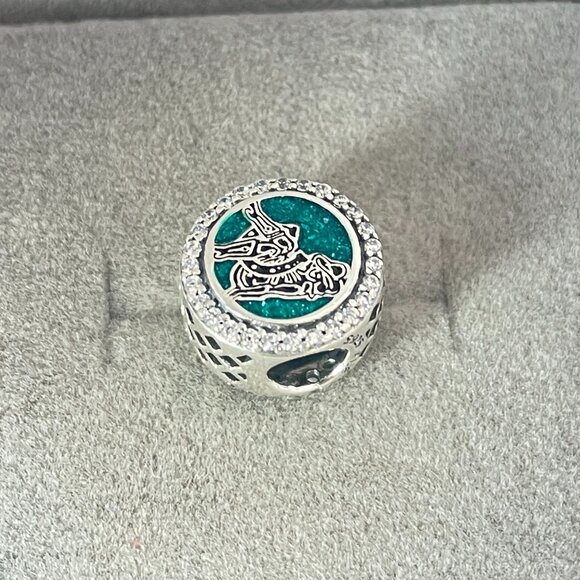 Pandora Welcome YโAll Bracelet Charm Dog Bead Button S925 Sterling Silver - Picture 4 of 5